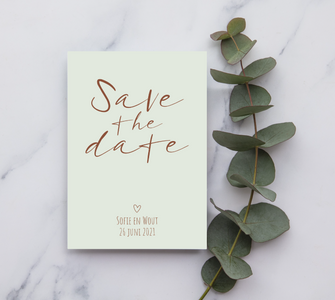ontwerp huwelijksuitnodiging save the date