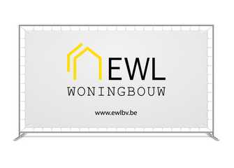 grafisch ontwerp werfdoek EWL woningbouw